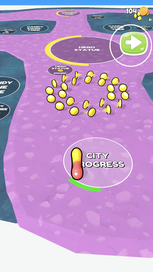 #7. Gummy Worm Go! (iOS) Podle: Carlton Forrester