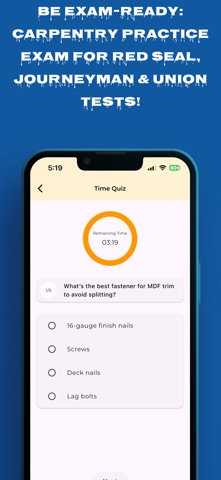 Carpenter Practice Test Screenshot 4 of 9