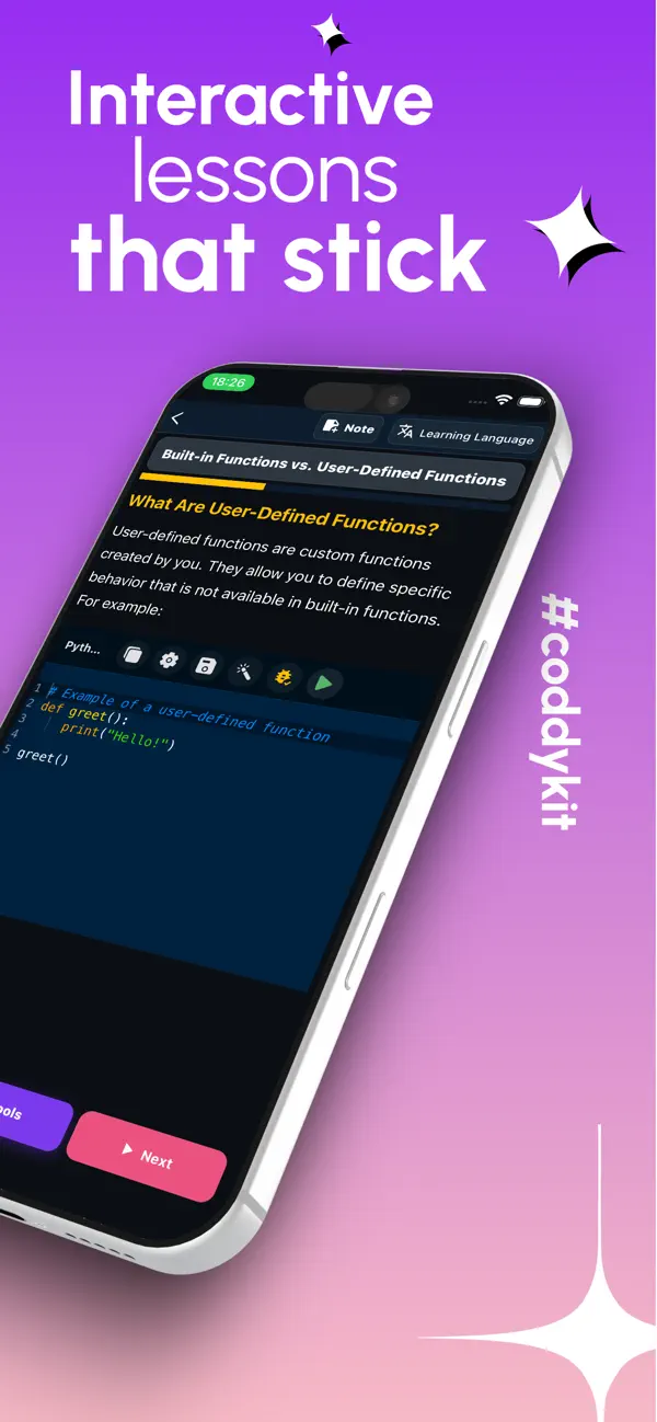 #3. Learn Python & IDE – CoddyKit (iOS) Ved: MEHMET CANKER (TR)