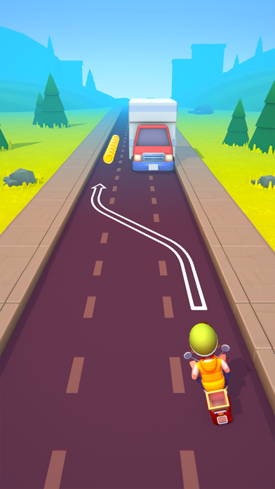 Screenshot #2 pour Paper Boy Race: Jeux de velo!