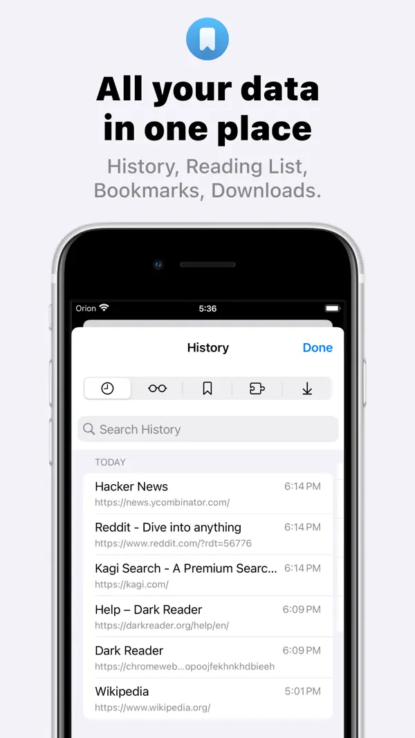 Orion Browser by Kagi Screenshot 7