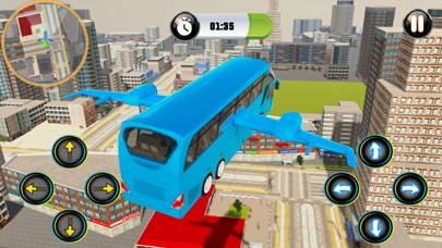 Flying Police Bus Simulator 3D Screenshot