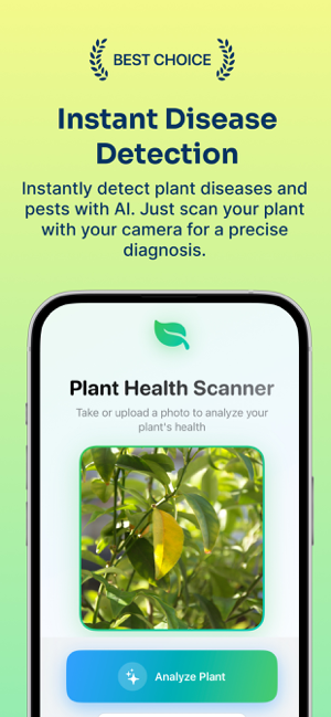 AI Plant Health Scanner Screenshot