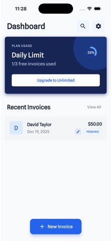 Invoice Home & Receipt Maker Screenshot 1 of 4