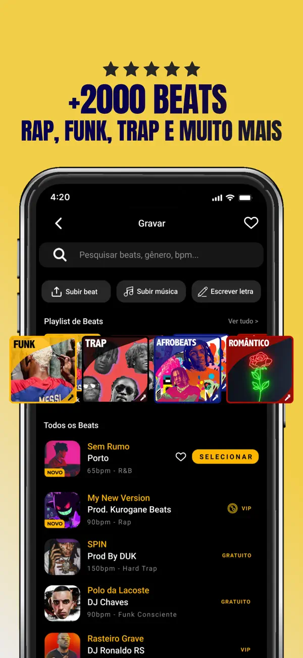 Screenshot #3 pour Murb: Grave Rap, Funk e Mais