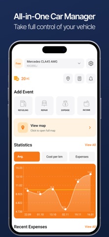 Car View - track expenses Screenshot 1 of 8