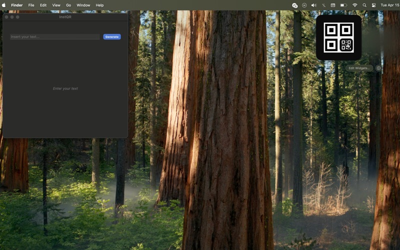 InstQR app screenshot