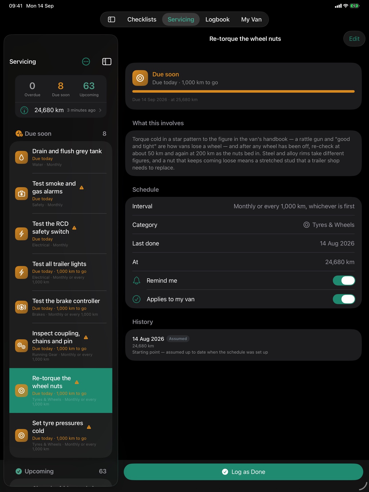 Screenshot 8 of Caravan Checklist