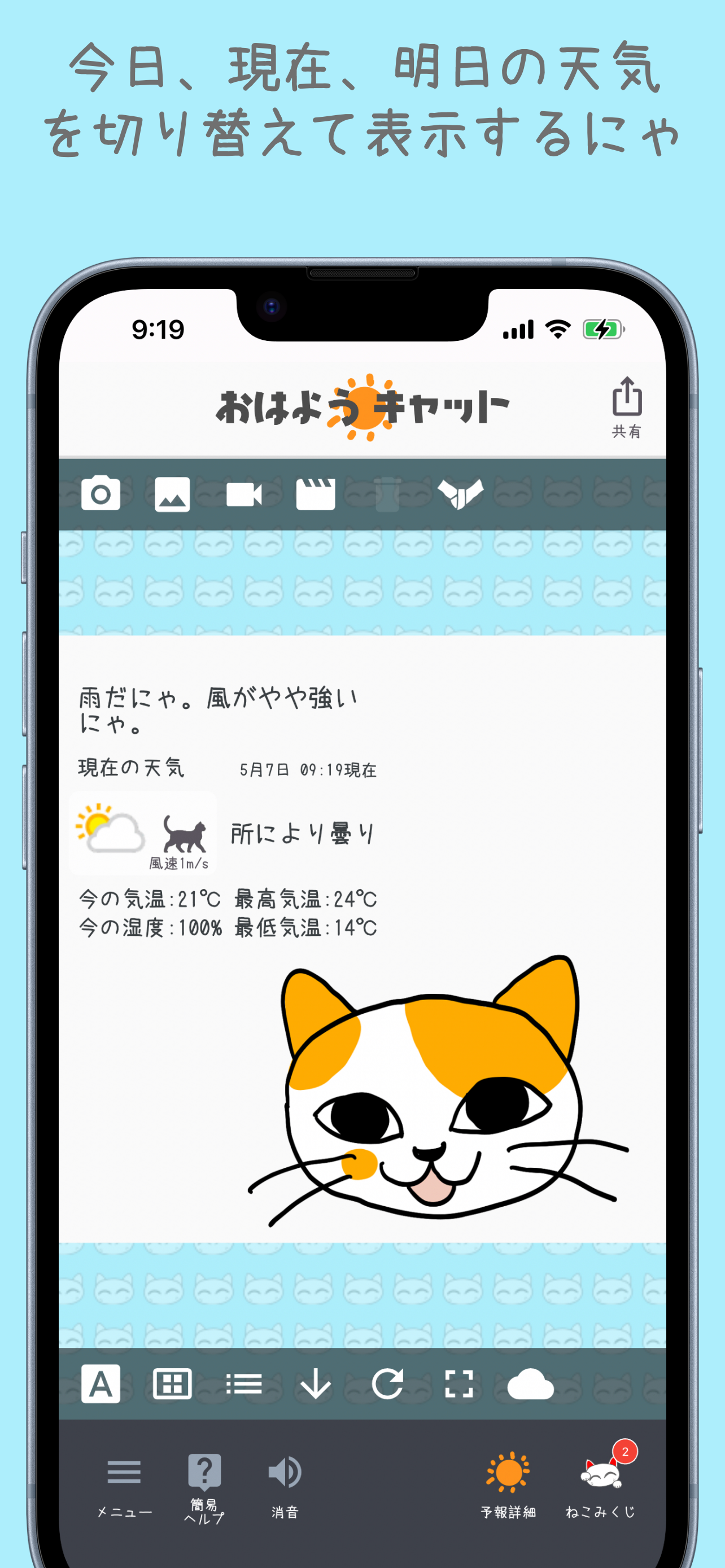おはようキャット - 天気予報
