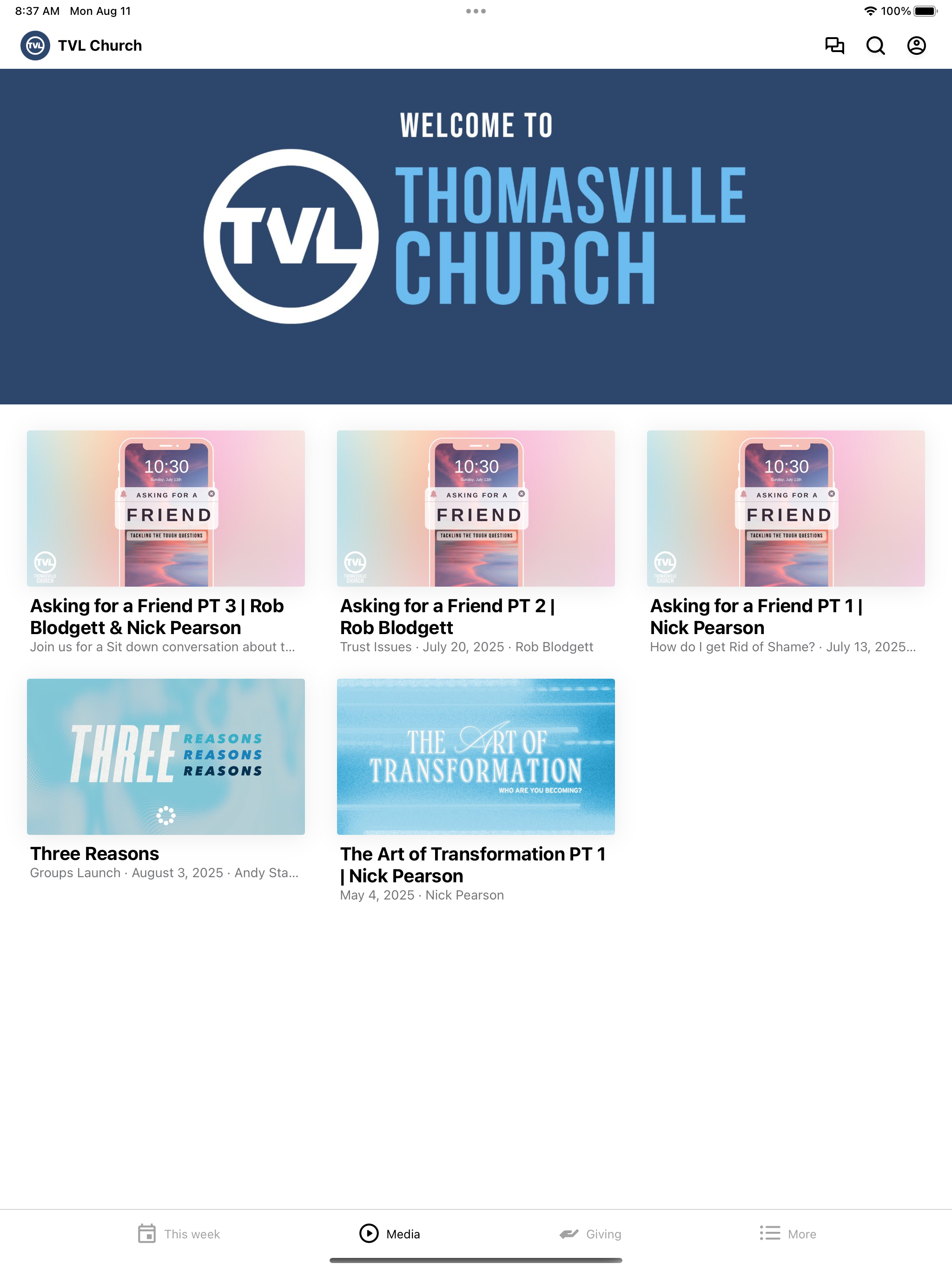 Thomasville Church screenshot 5
