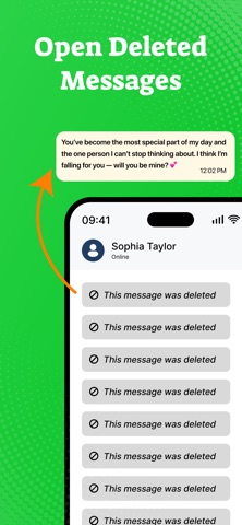 WAMR : Recover Deleted Message iPhone screenshot