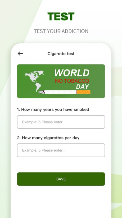 Stop smoking plan Screenshot