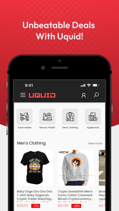 Uquid Shop iPhone screenshot 2 - Shopping app