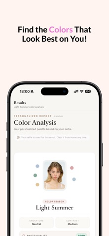 GlowPalette - Color Analysis Screenshot 1 of 5