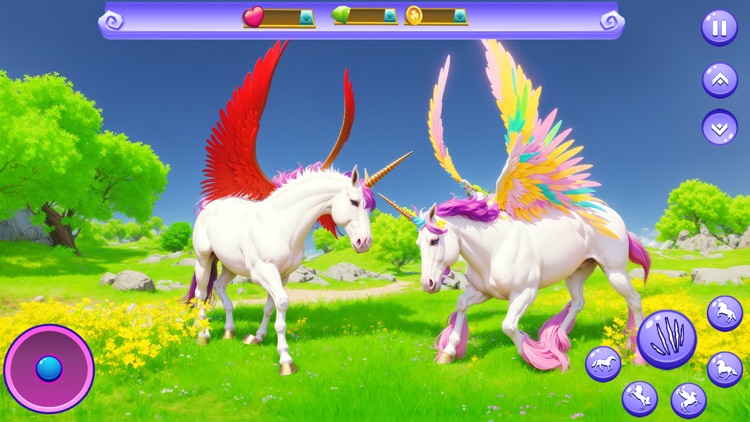 Wild Unicorn Horse Family Sim screenshot-4