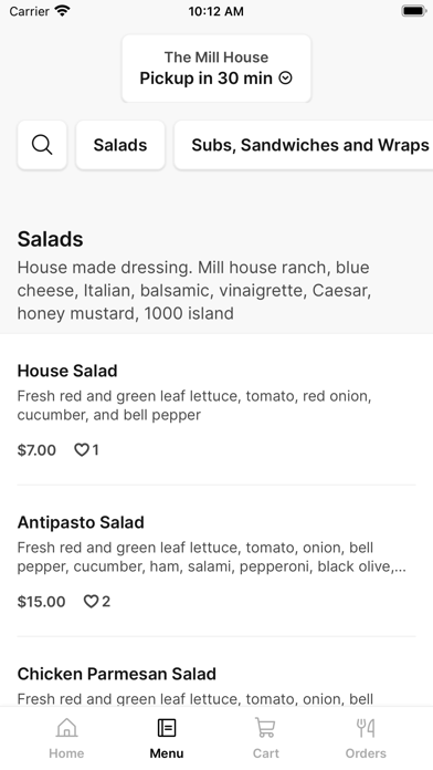 The Mill House iPhone screenshot 2 - Food & Drink app