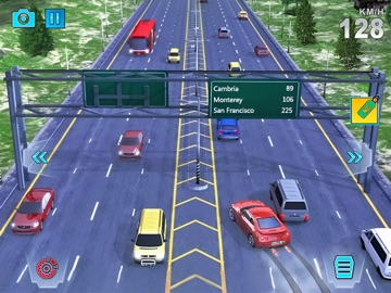 Highway Car Racing Simulator iPad screenshot
