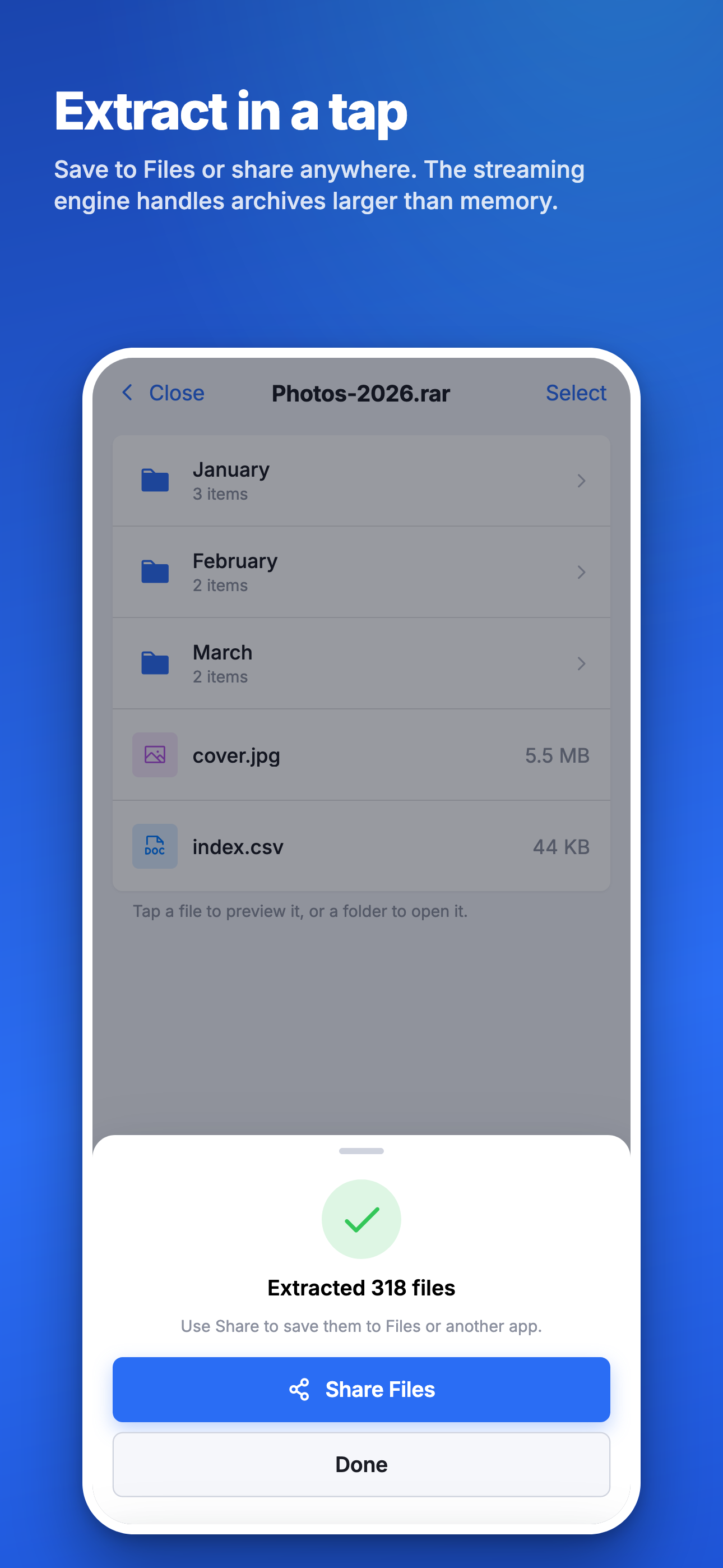 Archive Extractor: Unzip Files screenshot 4