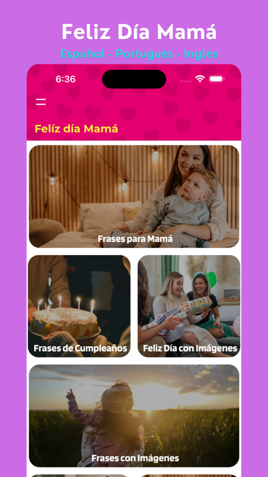 Screenshot #1 pour Feliz Día Mamá con Frases