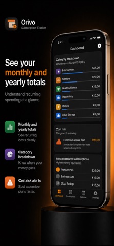 Orivo: Subscription Tracker Screenshot 2 of 5