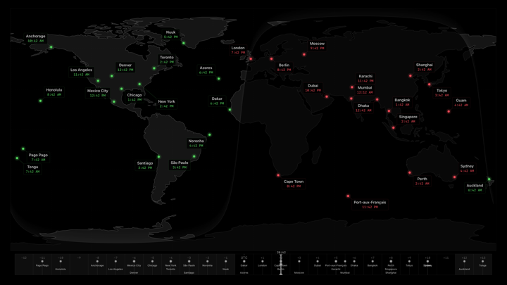 Screenshot #1 pour Clockscreen - TV Clock & Watch