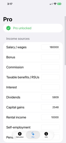 IncomeTaxCalculator - Canada, zrzut ekranu 3