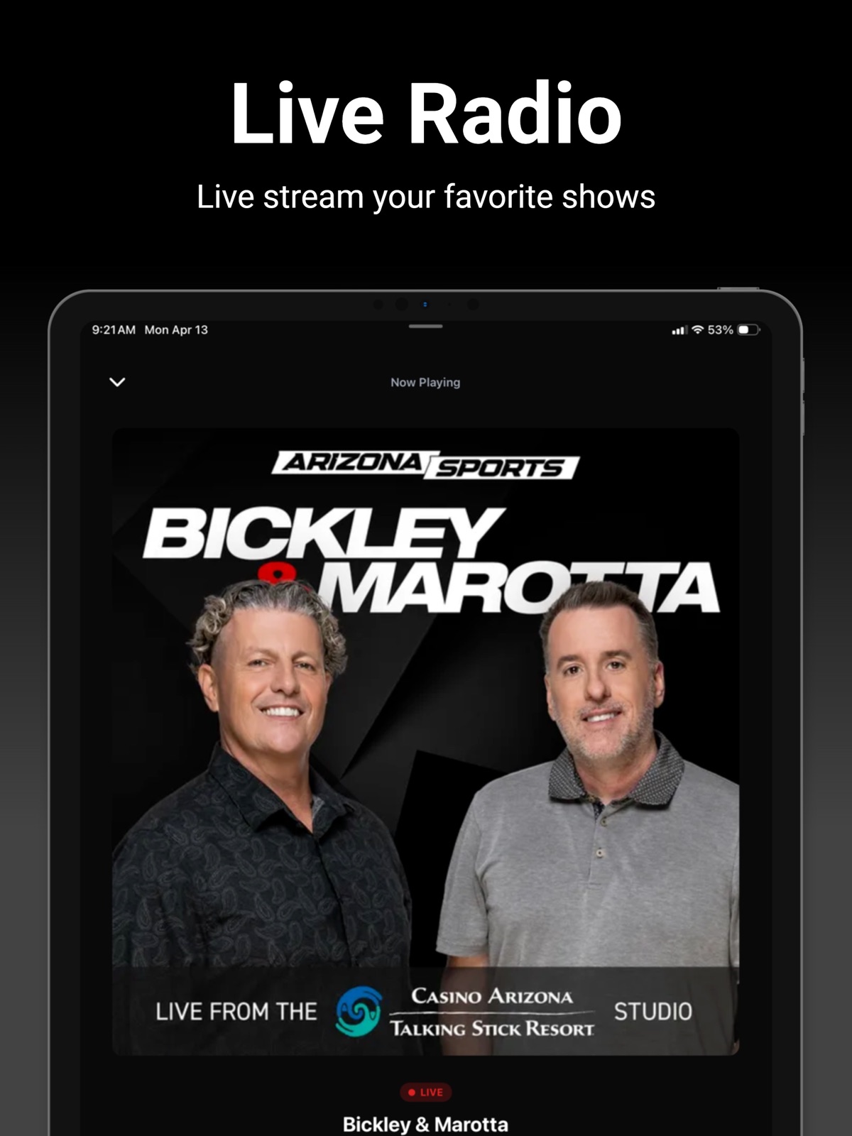 Arizona Sports 98.7 FM ipad screenshot 3