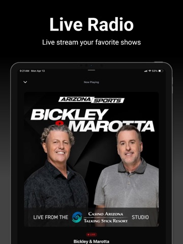 Arizona Sports 98.7 FM iPad screenshot
