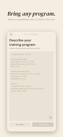 Lifting Tracker — Logbook Screenshot 5 of 5