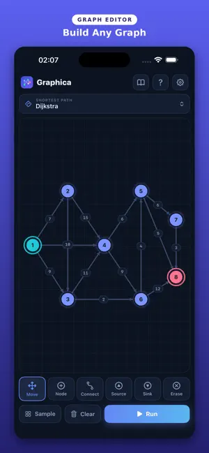 Graphica: Graph Algorithms screenshot 2