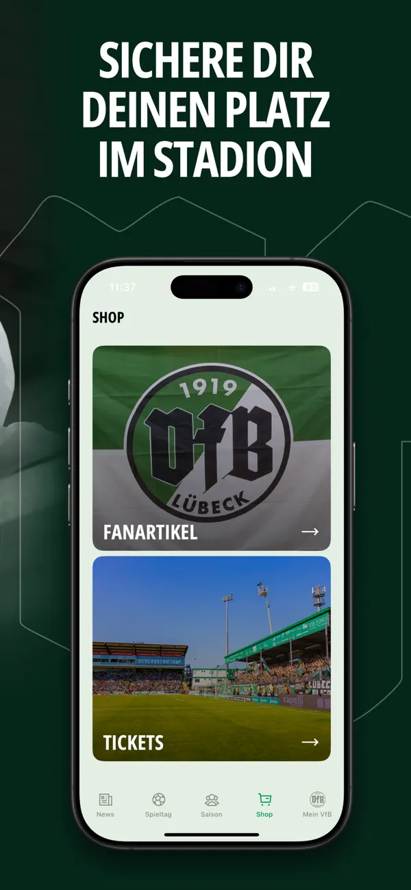 Screenshot #3 pour VfB Lübeck - offizielle App