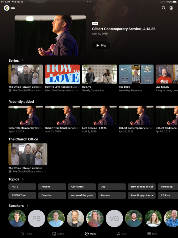 Christ Greenfield iPad screenshot 3 - Education app