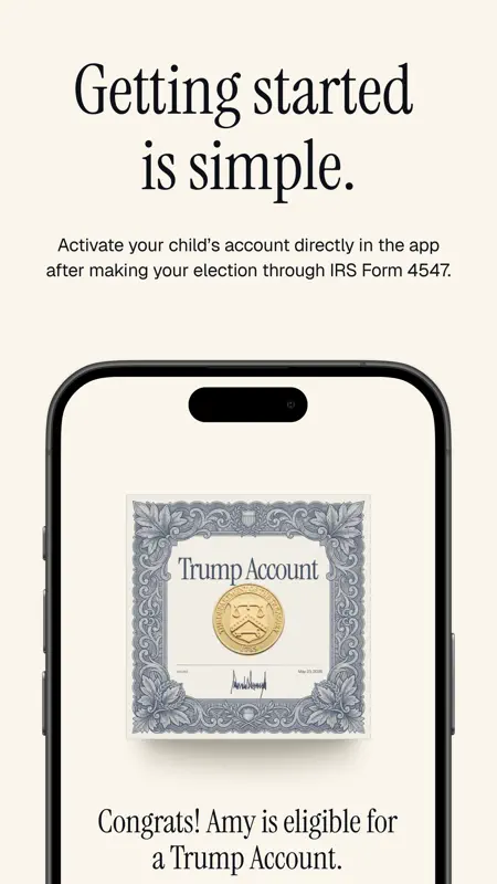Trump Accounts: Official App screenshot 6 of 9