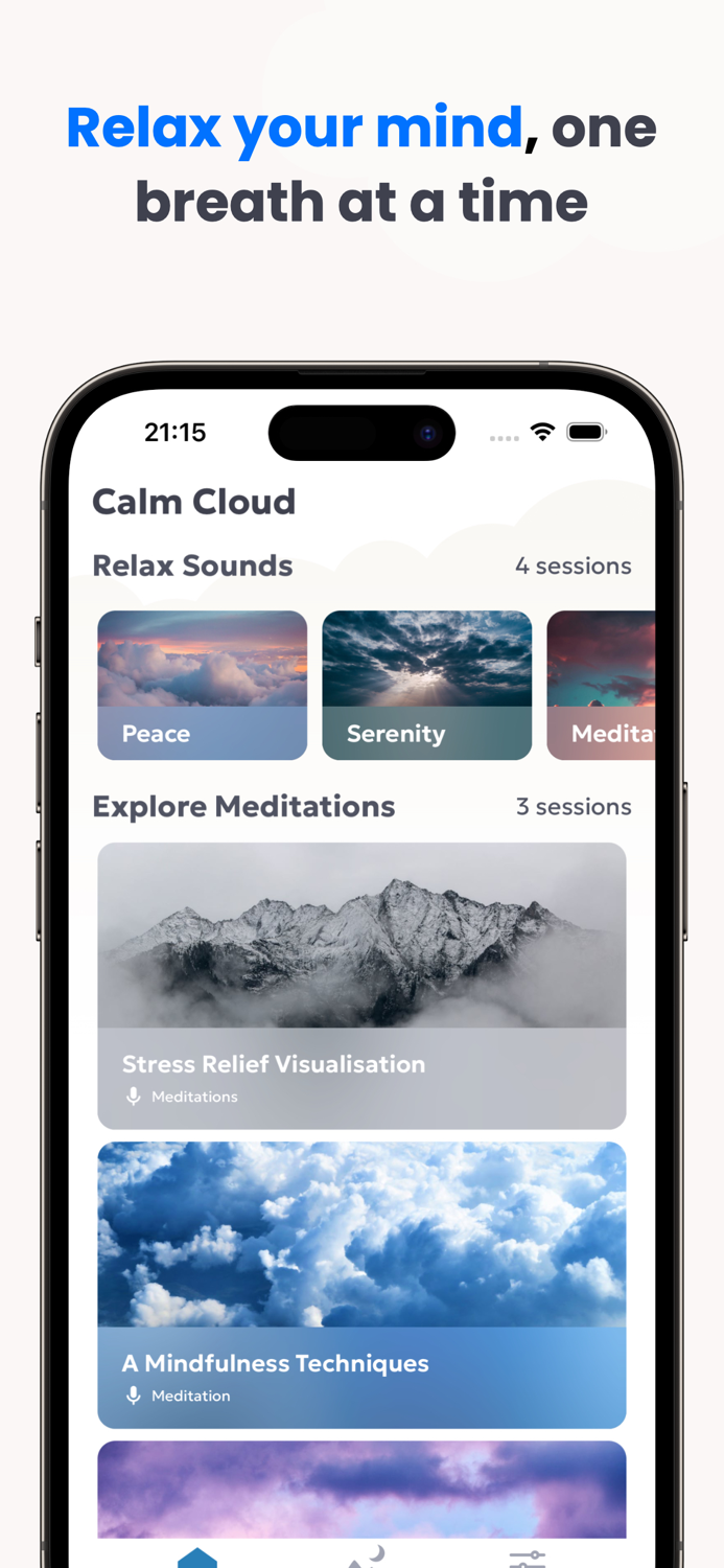 Calm Cloud Sleep  Meditation