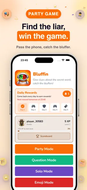 Bluffin: Party Word Game screenshot 1