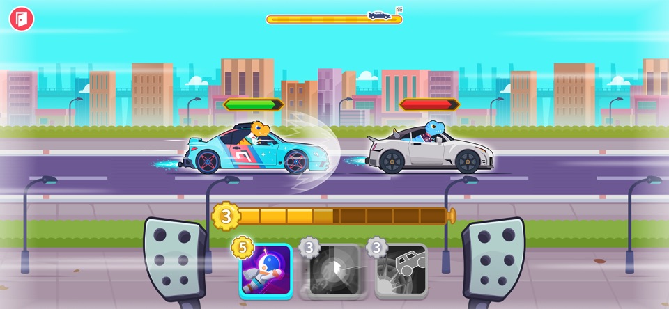 공룡 레이싱 파크: 자동차 운전과 레이싱 어린이 게임 screenshot 6