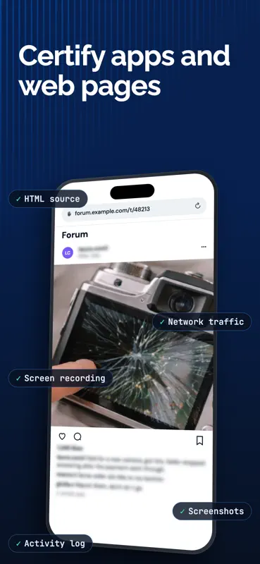 TrueScreen: certified evidence screenshot 7 of 9