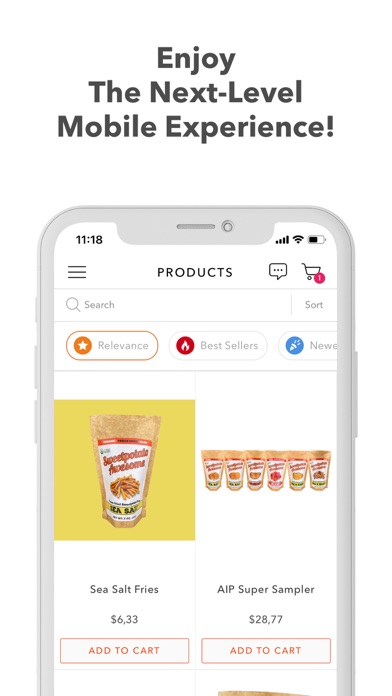 Sweetpotato Awesome iPhone screenshot 2 - Shopping app