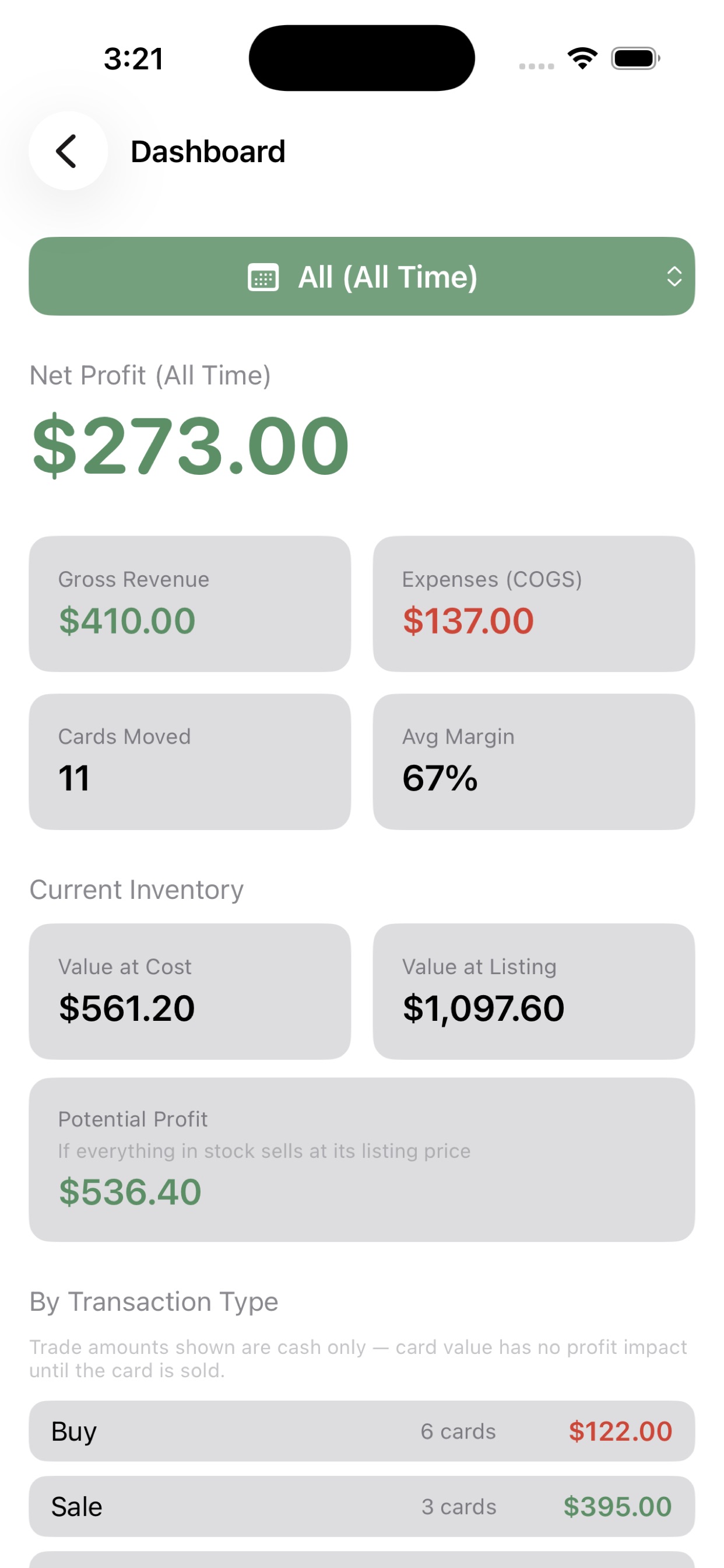Screenshot 1 of TCGVendr