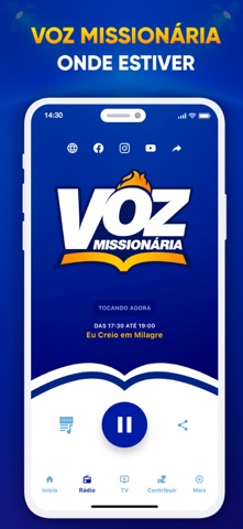 Rádio Voz Missionária iPhone screenshot