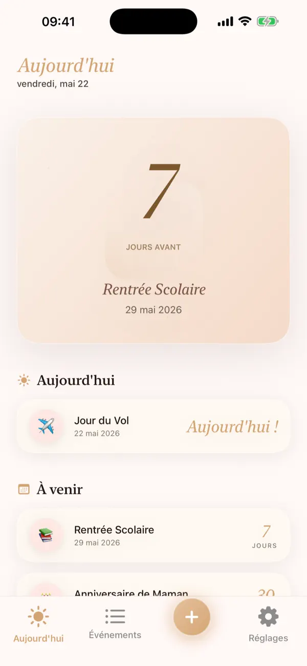 Screenshot #1 pour DayCapsule : Compte à Rebours