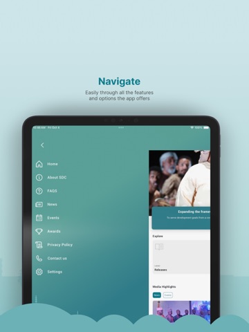 Sharjah Department of Culture iPad screenshot