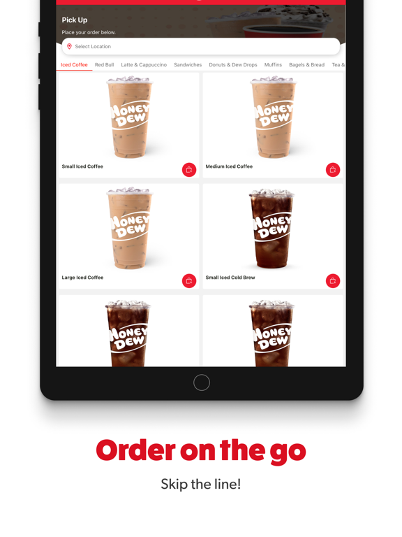 Honey Dew Donuts iPad screenshot 2 - Food & Drink app