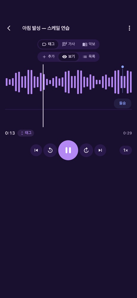 Vocal Recorder - 노래 녹음·메모 스크린샷 4