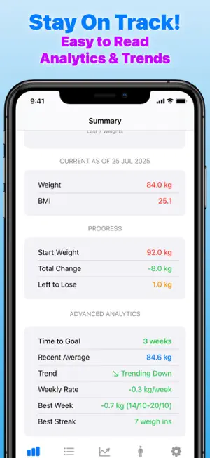 Just A Weight Tracker screenshot 2