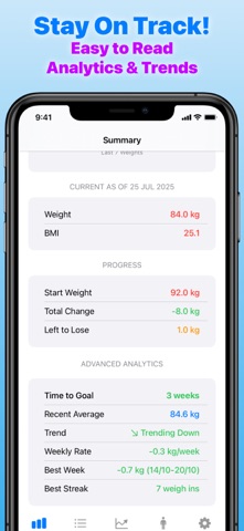 Just A Weight Tracker Screenshot 2 of 7