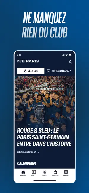 PSG Officiel iPhone screenshot 2