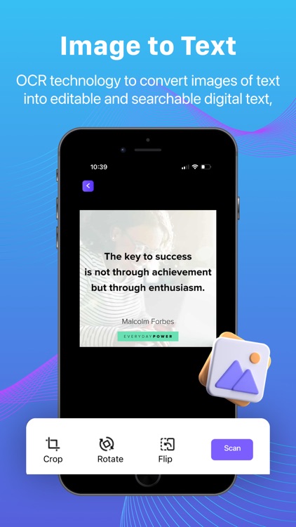 Scanner: image to text