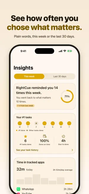 RightCue - Stay focused screenshot 4