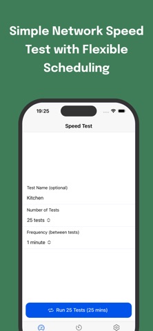 Wifi Speed Test Periodical Log screenshot